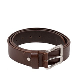 Curea din piele naturala maro inchis CB024