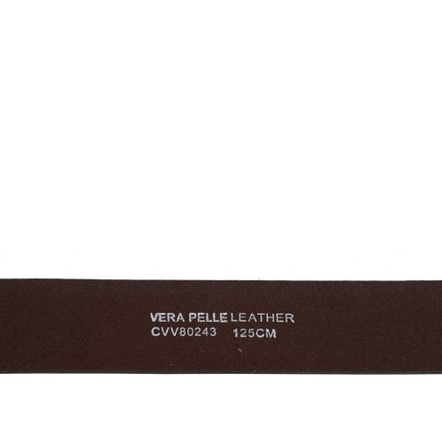 Curea piele naturala maro inchis CB033