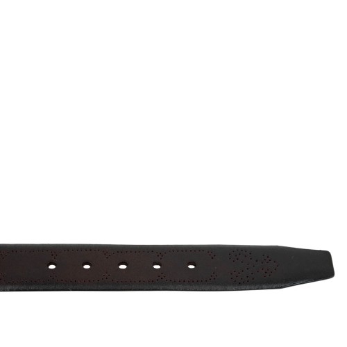 Curea piele naturala maro inchis CB033