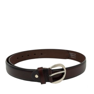 Curea piele naturala maro lucios CB002