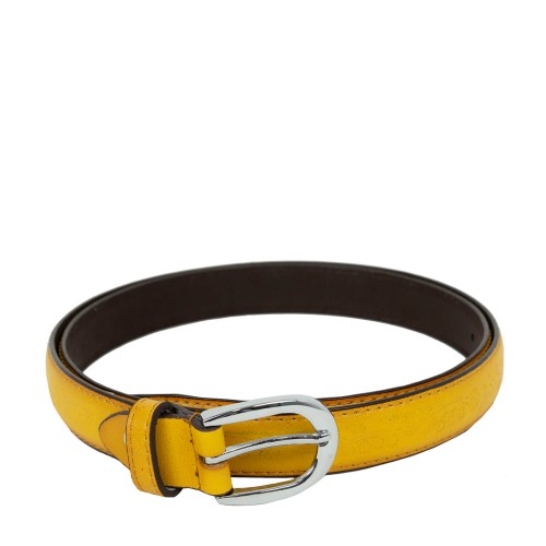 Curea piele galbena CF027
