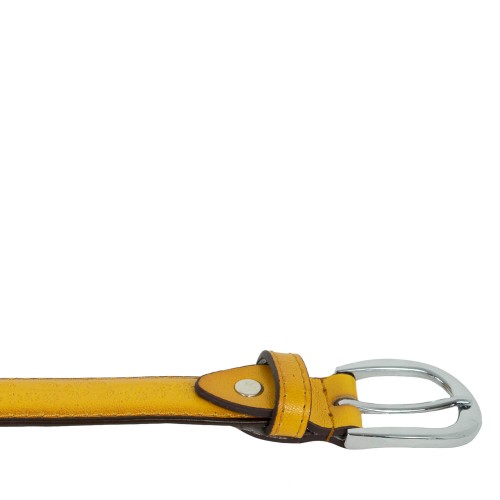 Curea piele galbena CF027