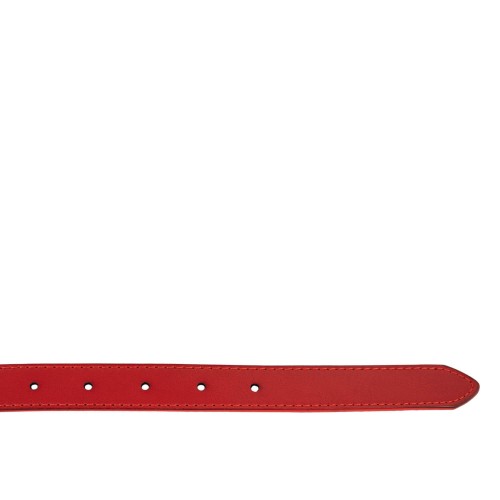 Curea piele naturala rosie CF064 