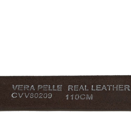 Curea piele naturala maro cu strasuri CF070