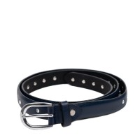 Curea piele naturala bleumarin cu strasuri CF071