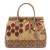 Geanta piele bej/ motive traditionale romanesti GF853