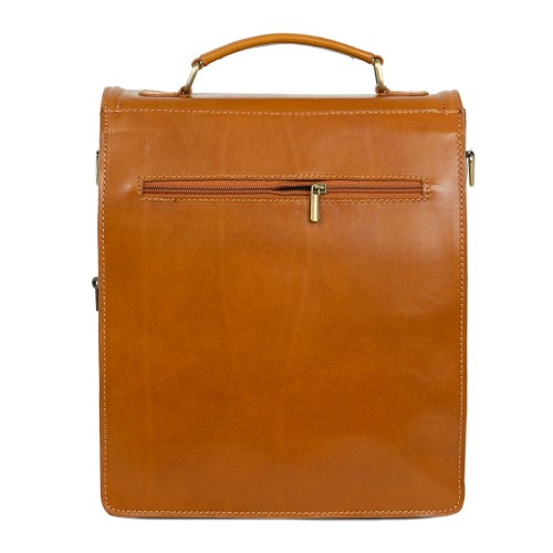 Geanta piele maro ocru GB024