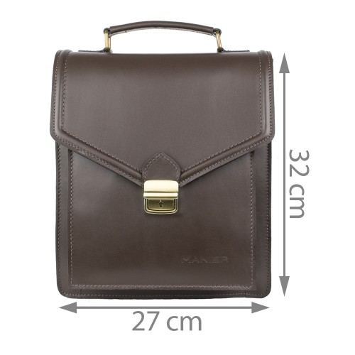 Geanta piele maro GB025