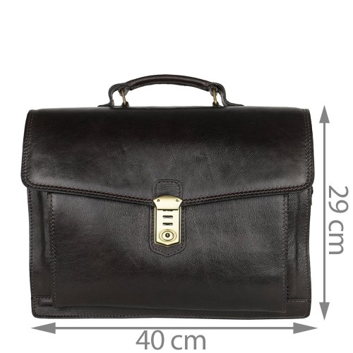Geanta piele maro brun GB032