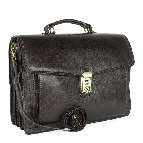 Geanta piele maro brun GB032