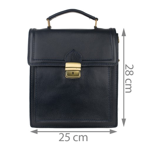 Geanta piele bleumarin GB033