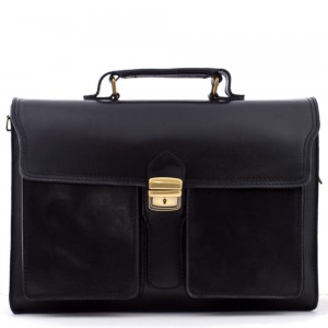 Geanta piele neagra GB035