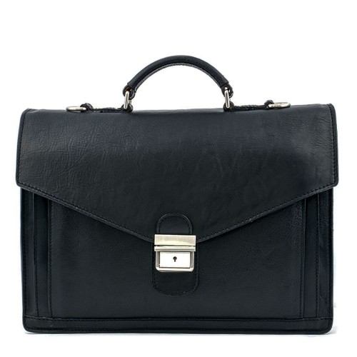 Geanta piele neagra GB038
