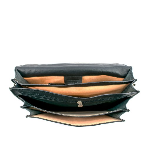 Geanta piele neagra GB038
