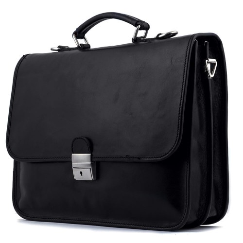 Geanta piele neagra GB039