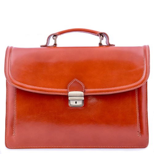 Geanta piele maro ocru GB042