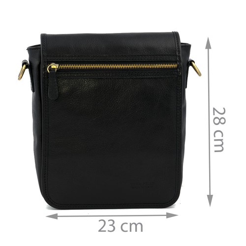 Geanta piele neagra GB043
