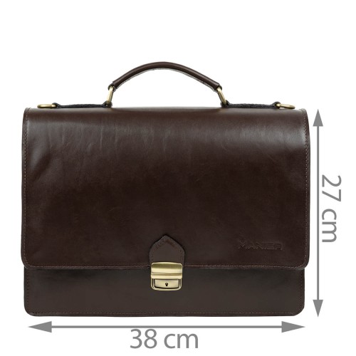 Geanta piele maro GB051