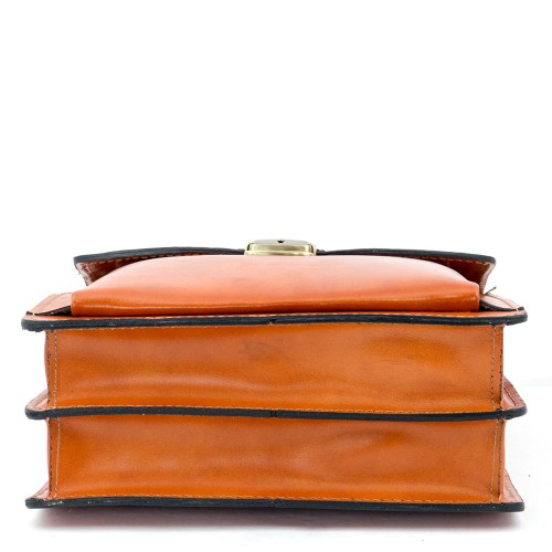 Geanta piele maro ocru GB059