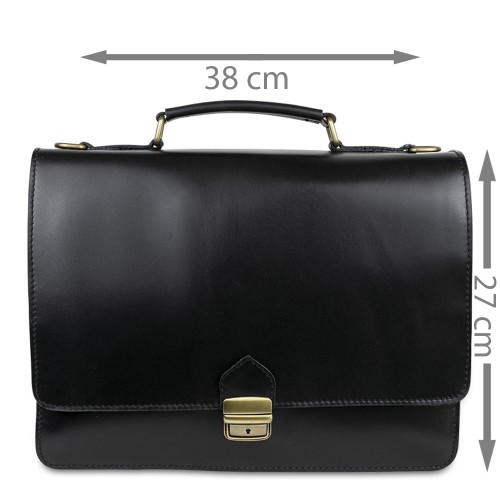 Geanta piele neagra GB064