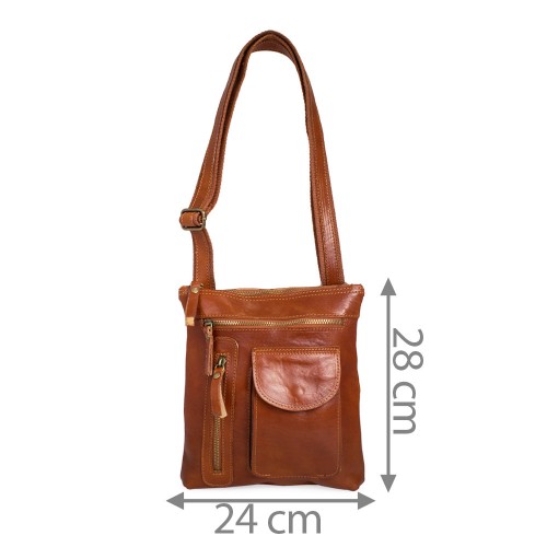 Geanta piele maro GB066