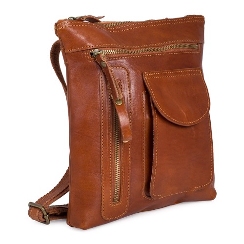 Geanta piele maro GB066