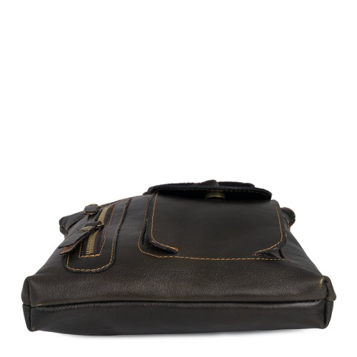 Geanta piele maro inchis GB068