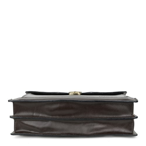 Geanta piele maro inchis GB070