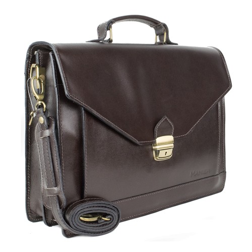 Geanta piele maro inchis GB070