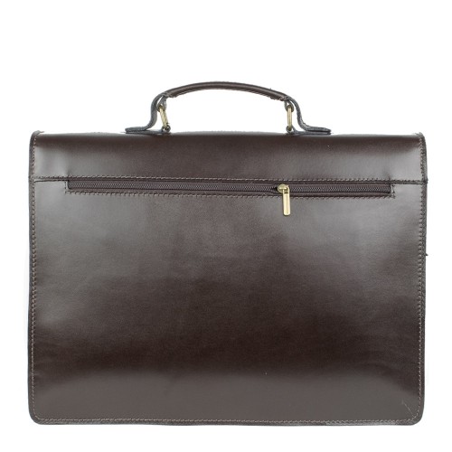 Geanta piele maro inchis GB070