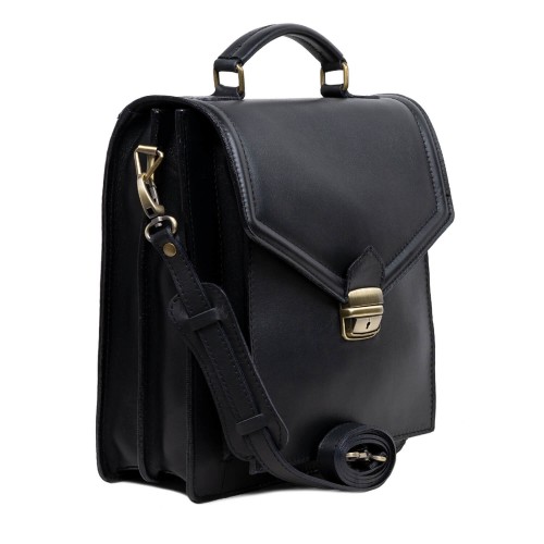 Geanta piele neagra GB071