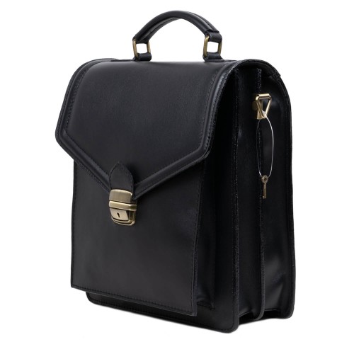 Geanta piele neagra GB071