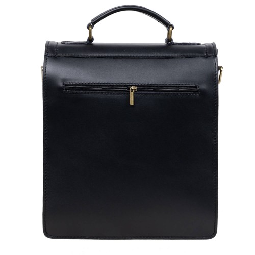 Geanta piele neagra GB071