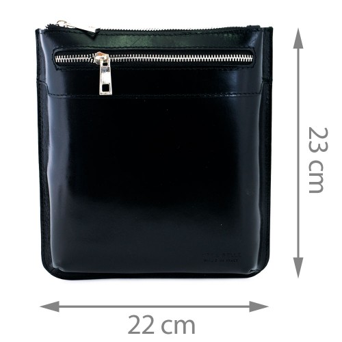 Geanta piele neagra GB080