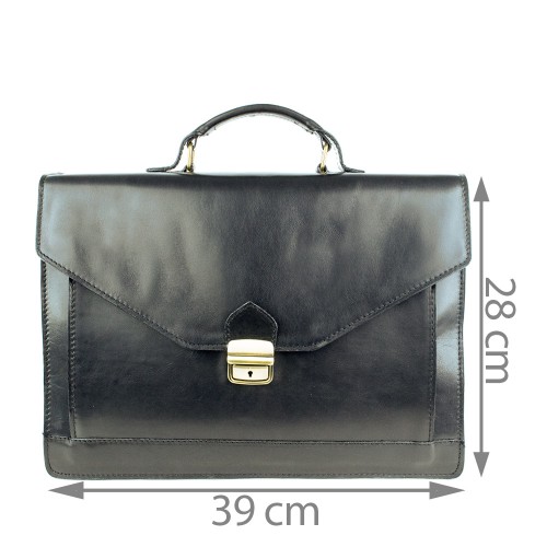 Geanta piele neagra GB084
