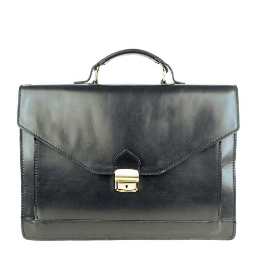 Geanta piele neagra GB084