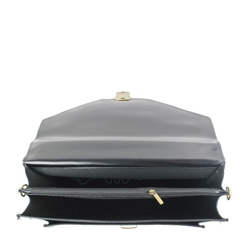 Geanta piele neagra GB084