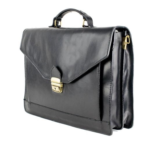 Geanta piele neagra GB084
