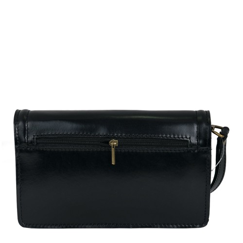 Borseta piele neagra GB088