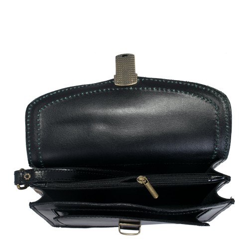 Borseta piele neagra GB088