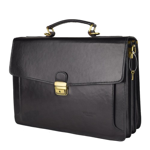 Geanta piele neagra GB092