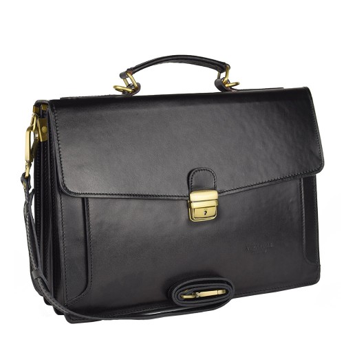 Geanta piele neagra GB092