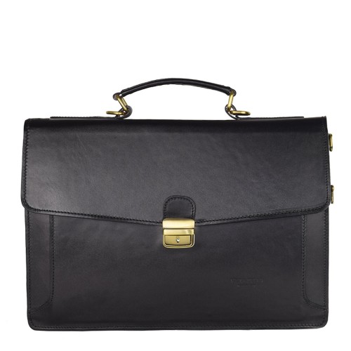 Geanta piele neagra GB092