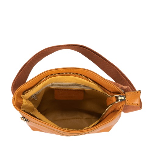 Geanta piele maro camel GB152