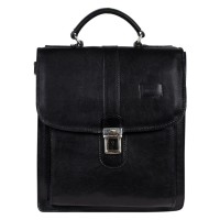 Geanta barbati piele naturala neagra GB257