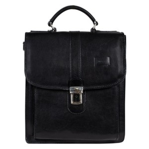 Geanta barbati piele naturala neagra GB257