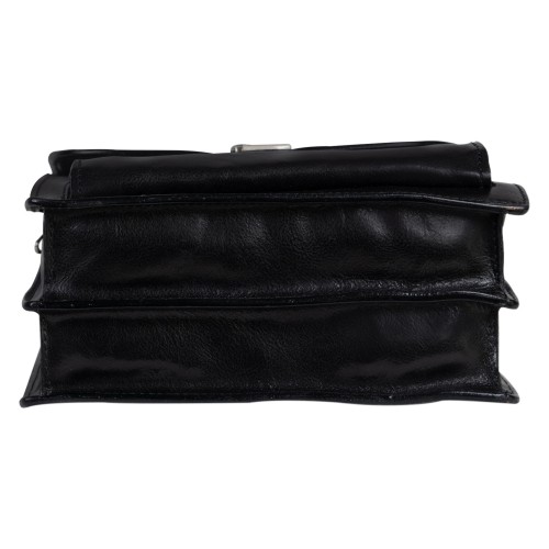 Geanta barbati piele naturala neagra GB257