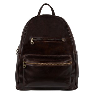 Rucsac piele naturala maro-inchis GB259
