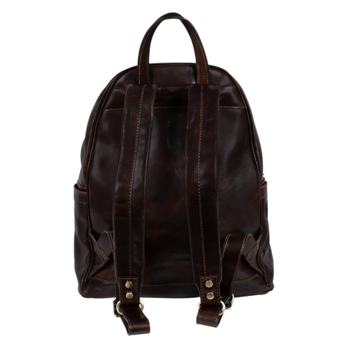 Rucsac piele naturala maro-inchis GB259