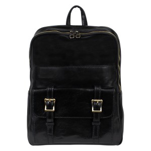 Rucsac piele naturala neagra GB261